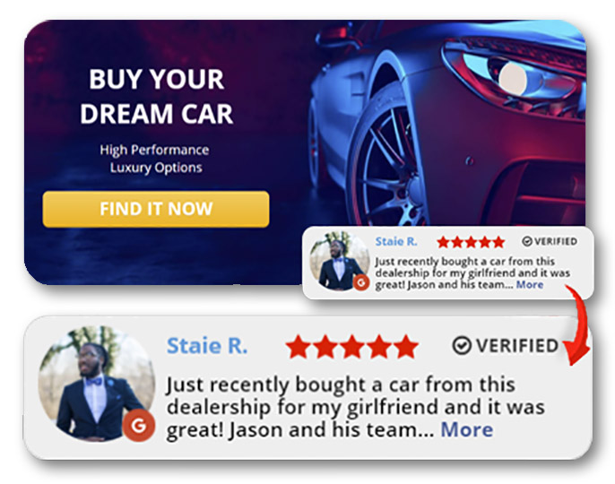 Reviews on your site